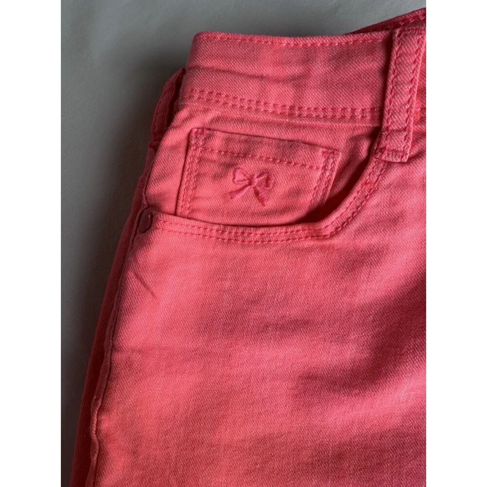 Gymboree Girls Chino Shorts Pink Size 10 Cotton Blend Pockets Stretch Twill